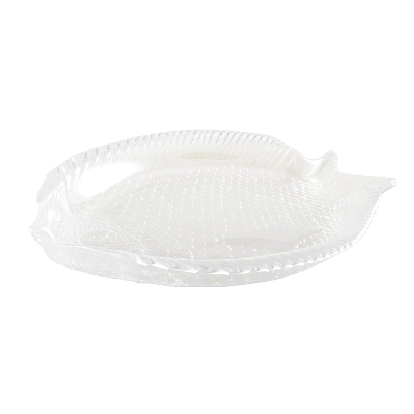 Glanzende glas vis cup 30x27,5 cm