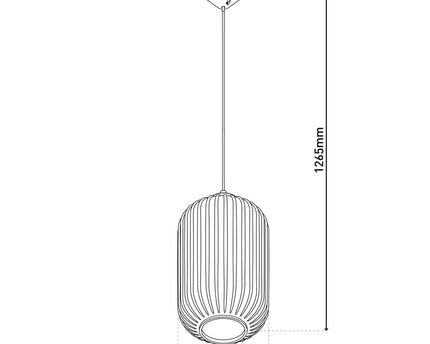Hanger lamp "Genève" E27 White