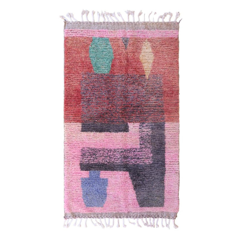 Zuiver wollen Marokkaans Berberkleed 115 x 187 cm