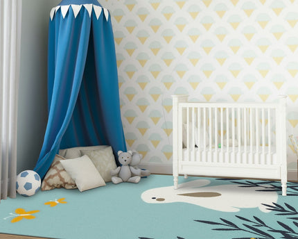 Superzacht kindervloerkleed RABBIT