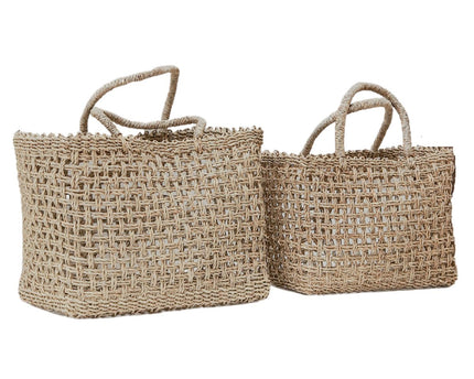 Boodschappentas | Strandtas MOYO van geweven zeegras (2 maten)
