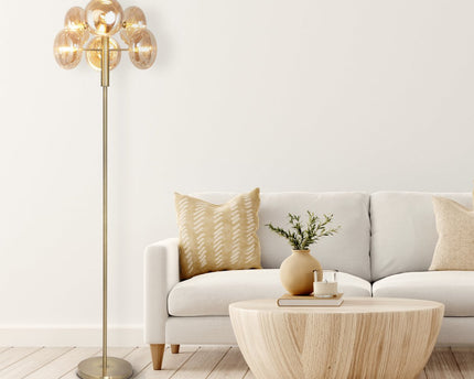 Vloerlamp "ORION" oranje