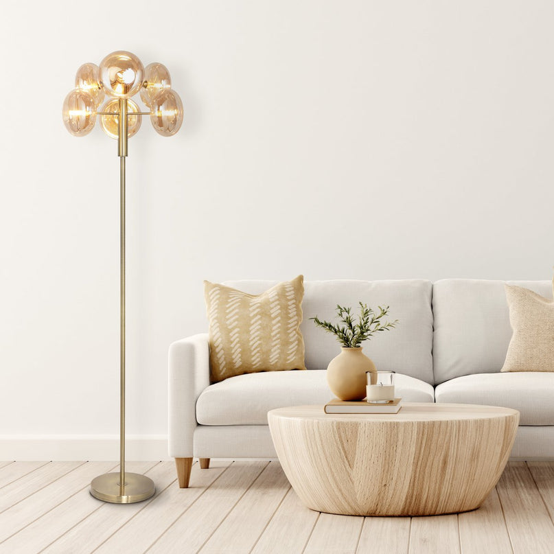 Vloerlamp "ORION" oranje