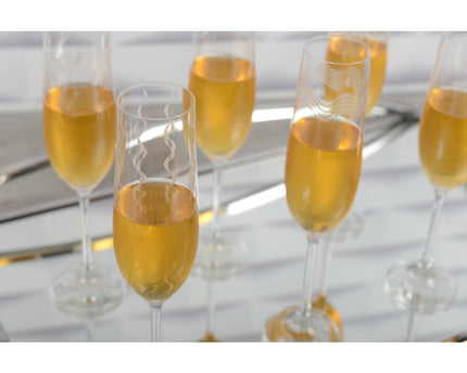 Set van 6 tempo champagne fluiten