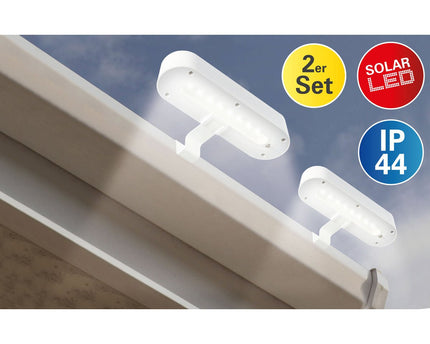 LED Solar Light "Garden Light" (2 Set) Wit, voor buiten, doel - metaal en plastic, wit, met geïntegreerde LED