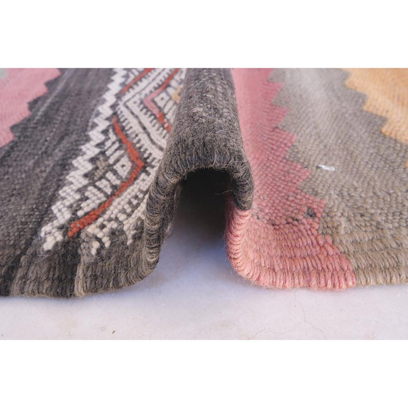 Zuiver wollen Marokkaans Kelim Berber tapijt 173 x 370 cm