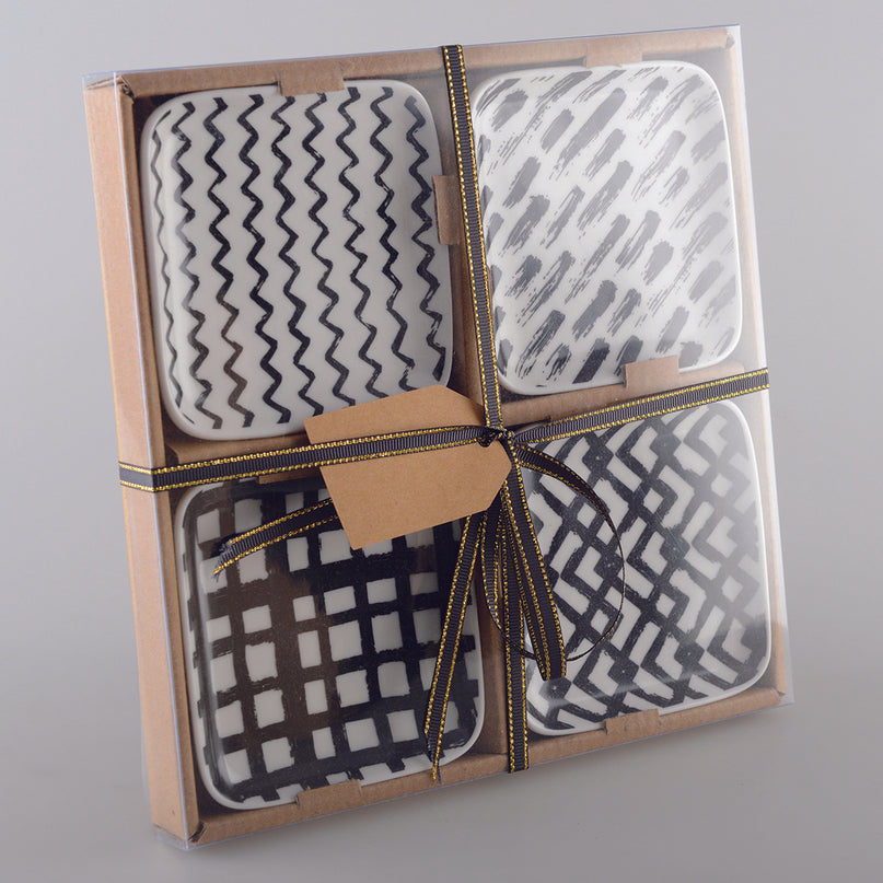 Zwart -witte bekers 9,5 cm - veel 4