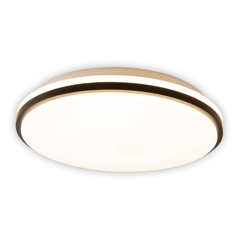 LED -plafondlamp "Irvine", metalen plafondlamp, wit, wit, met stevig ingebouwde LED's, voor eetkamer, woonkamer, hal of kantoor, Ø30,5 cm