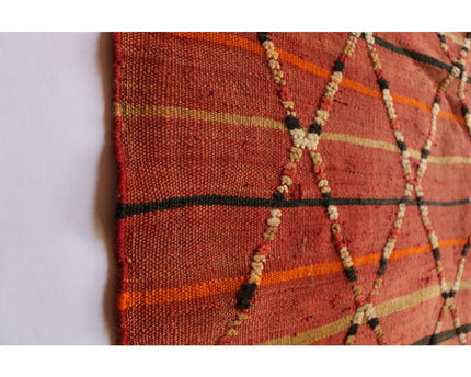 Zuiver wollen Marokkaans Kelim Berber tapijt 126 x 208 cm
