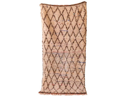 Zuiver wollen Marokkaans Berber-tapijt 103 x 230 cm