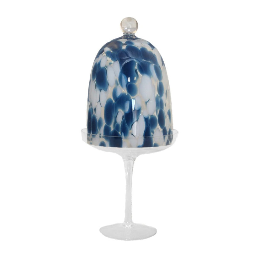 Wit en blauwe bel 15x15x32.5cm