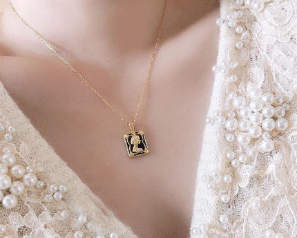Koningin portret hanger ketting