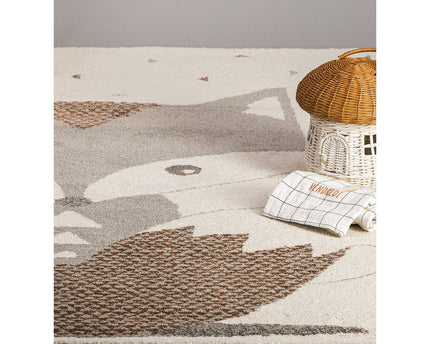 Zacht kindervloerkleed en FOX-design
