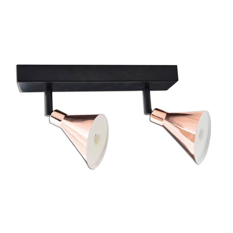 2 LED-wand u. Plafondspot "Koper"