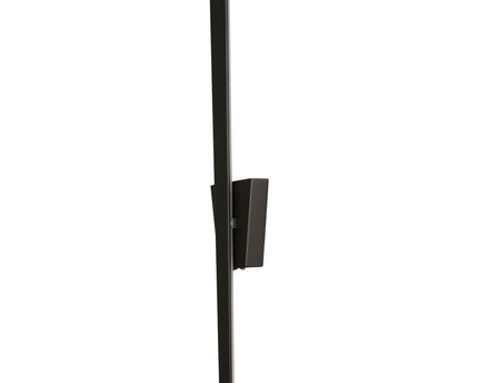 LED -wandlamp "Trevor" zwart, wandlampmetaal en plastic in het zwart, met stevig ingebouwde LED's, wandverlichting binnen 62 x 10 x 4,5 cm