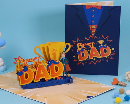 3D-kaart voor papa-vaders dagkaart