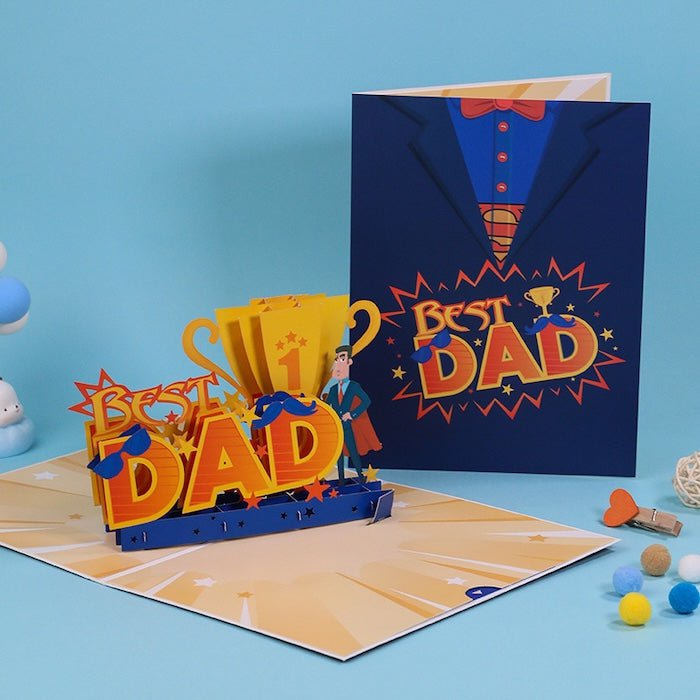 3D-kaart voor papa-vaders dagkaart