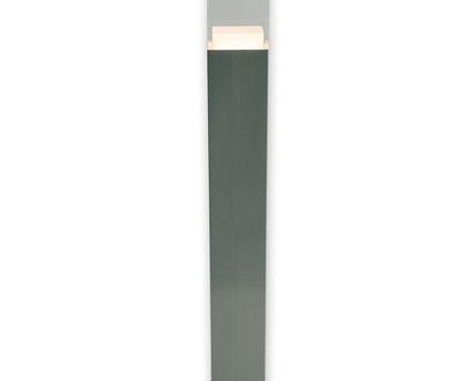 LED Outer Socket Light "Leah" gemaakt van metaal en plastic in stalen blanke, geïntegreerde LED, padlichten