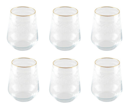Arabische waterglazen - veel van 6