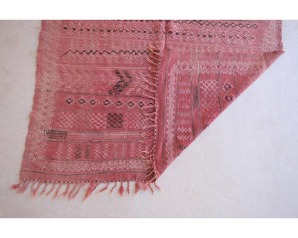 Zuiver wollen Marokkaans Kelim Berber tapijt 144 x 278 cm