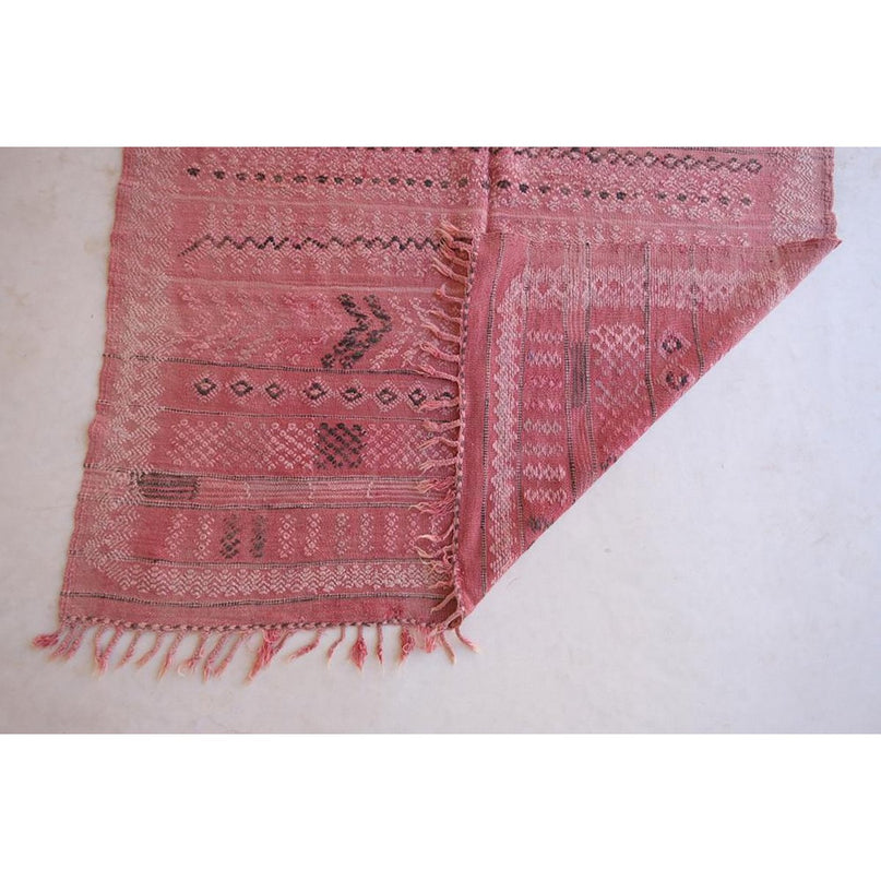 Zuiver wollen Marokkaans Kelim Berber tapijt 144 x 278 cm