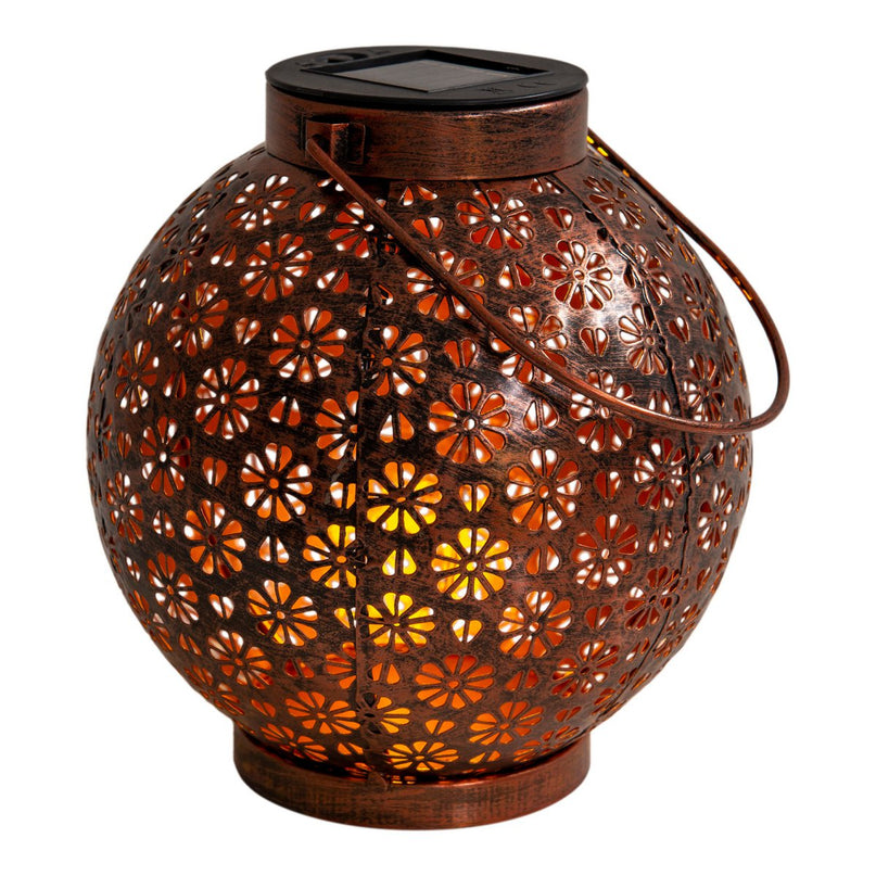 2 Set LED Decoratie Zonnelicht Ø 18 cm Buiten Decoratie gemaakt van metaal in brons met geïntegreerde LED's