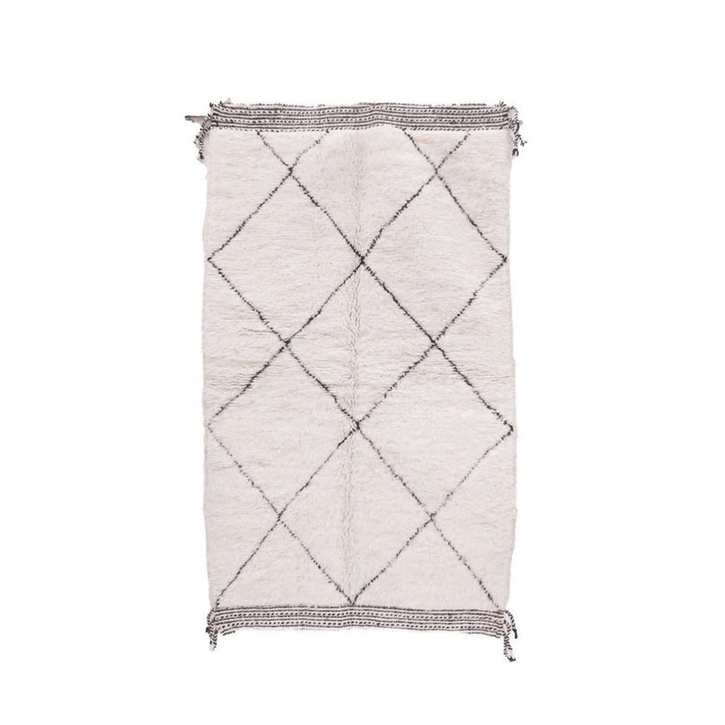 Zuiver wollen Marokkaans Berberkleed 124 x 210 cm