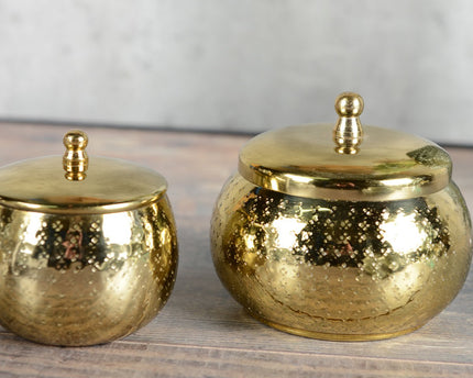 Groot model gouden ronde kaars