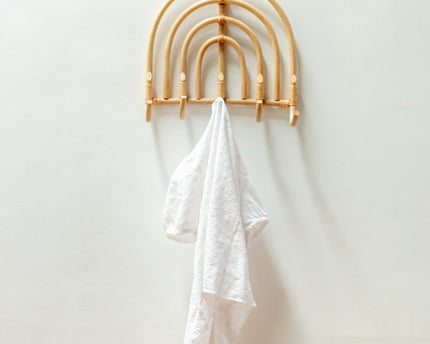 Rotan Kapstok Kapstokken Beige Wandhaken MAKU (2 maten)