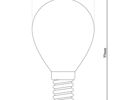 5-set LED-lamp met E14 versie 3.9 watt, gemaakt van metaal en glas, barnsteen
