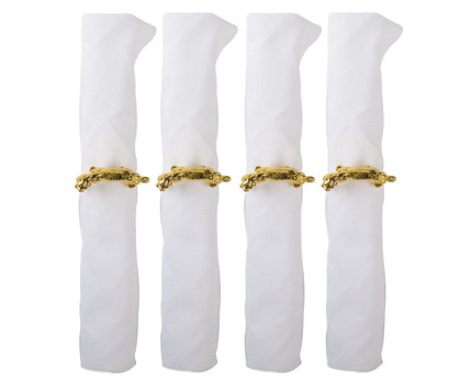 Set van 4 rondes tijghanddoeken