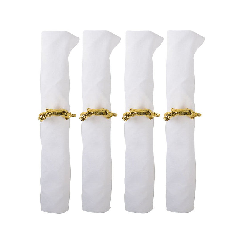 Set van 4 rondes tijghanddoeken