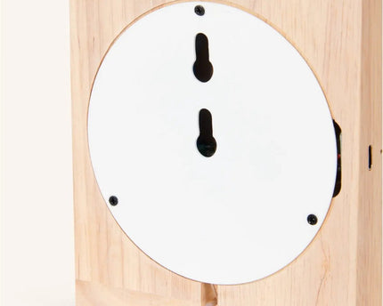 Lizzy lichtbruine vierkant oplaadbare houten wandlamp - draadloze, dimbare en stijlvolle verlichting