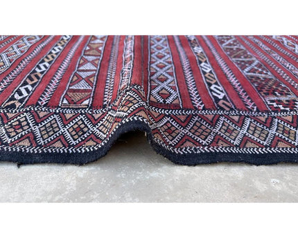 Zuiver wollen Marokkaans Kelim Berber tapijt 88 x 167 cm