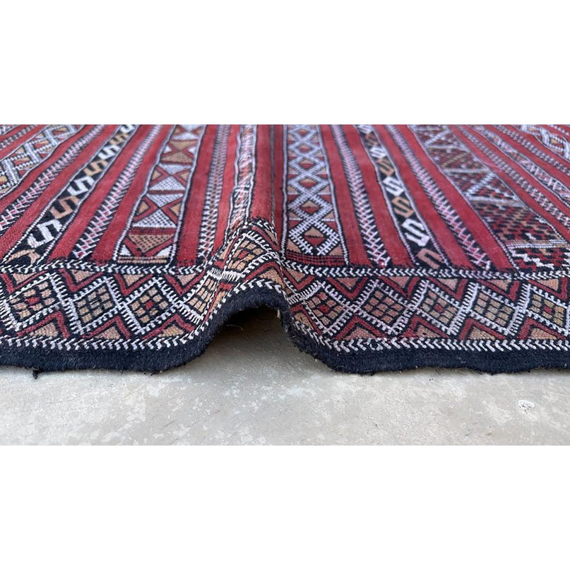 Zuiver wollen Marokkaans Kelim Berber tapijt 88 x 167 cm