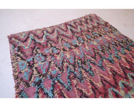 Zuiver wollen Marokkaans Kelim Berber tapijt 144 x 240 cm