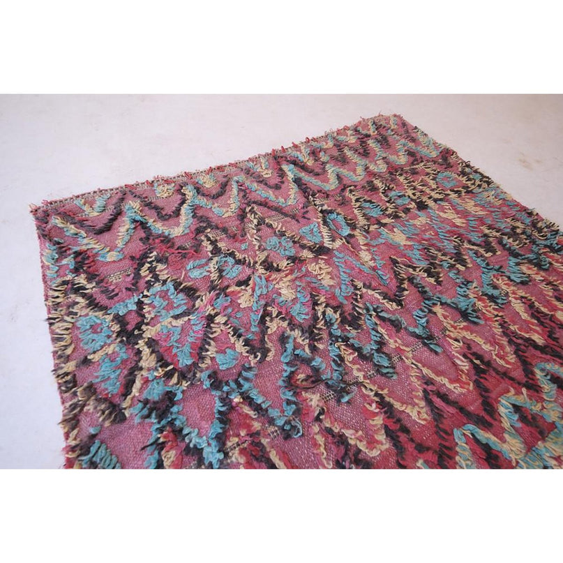 Zuiver wollen Marokkaans Kelim Berber tapijt 144 x 240 cm