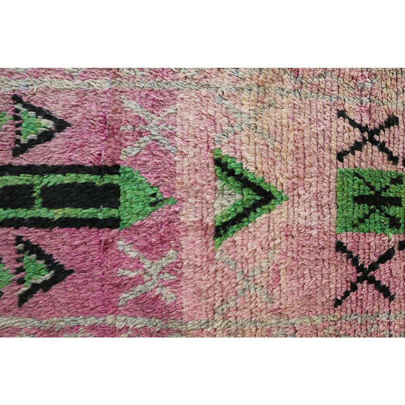 Zuiver wollen Marokkaans Berber halkleed 81 x 389 cm