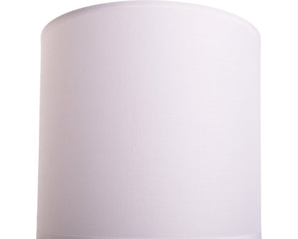 Tafellamp "New York", klassieke metalen tafellamp met tekstbladen in wit, met E27 -aansluiting, 38,5 cm hoog, perfect voor woonkamer, eetkamer, gang en kantoor