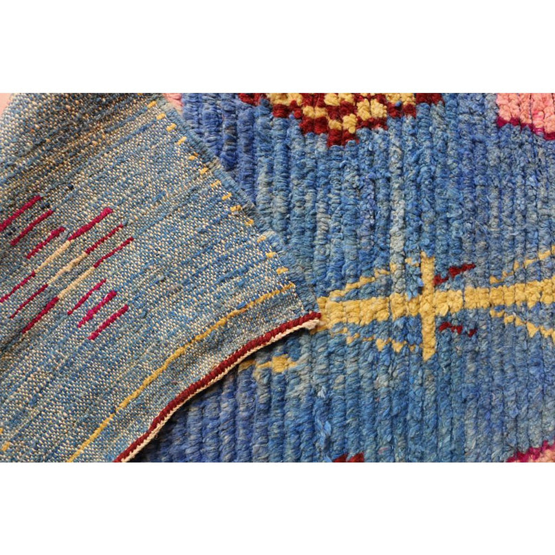 Zuiver wollen Marokkaans Berber halkleed 81 x 383 cm