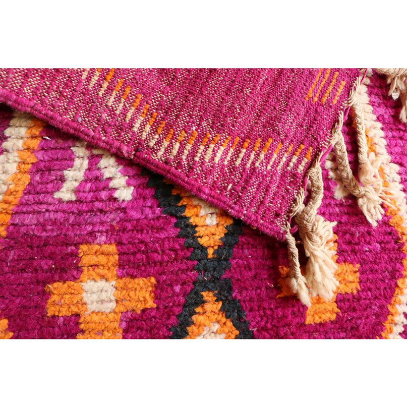 Zuiver wollen Marokkaans Berber halkleed 78 x 507 cm