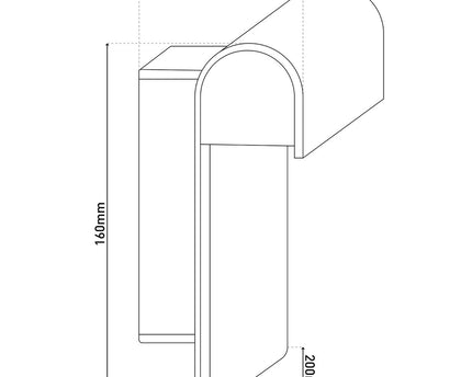 LED buiten wandlamp "Nombus"