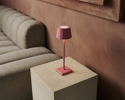 Wouter Flamingo Roze oplaadbare tafellamp-Draadloos opladen, dimbare, 120 uur batterijduur
