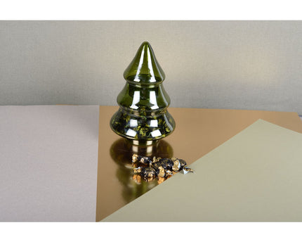 18x26cm Glasgroene Fir Tree