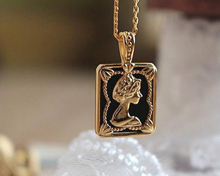 Koningin portret hanger ketting
