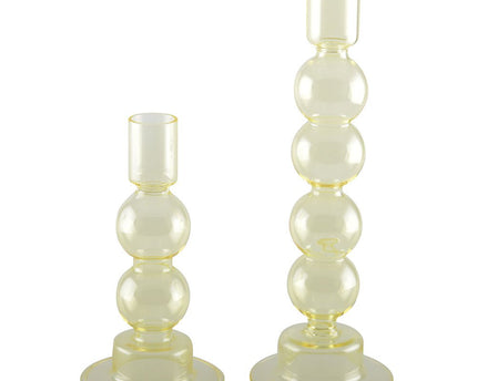 Gele bubbel kandelaars - veel 2