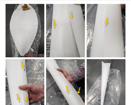 Staande lamp "tulpen" gemaakt van metaal en wit plastic, e27 socket, verlichting voor woonkamer, eetkamer of kantoor