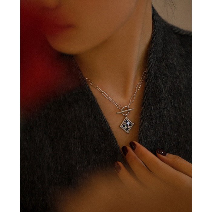 Moderne galerij - Vintage stijl geruite ketting
