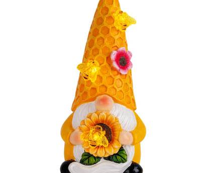 2 Set Deko/Solar Light "Abby", gemaakt van plastic met geïntegreerde LED's, Twilight Sensor, 17 cm hoog