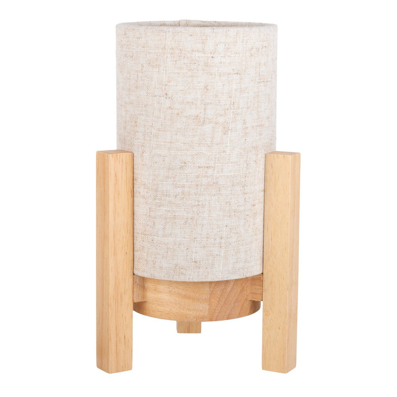 Hartelijke lamp "madita" 25 cm hoog, in wit/natuur, met geïntegreerde LED, dimbaar met aanraaksensor